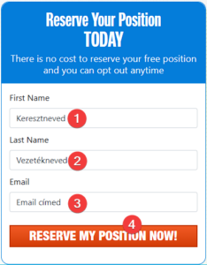 LiveGood - Pozíció foglalása és regisztráció megkezdése