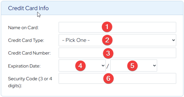 LiveGood - kártyaadatok megadása