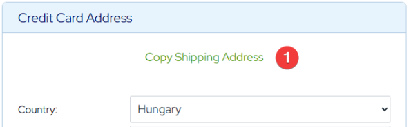 LiveGood - szállítási adatok másolása
